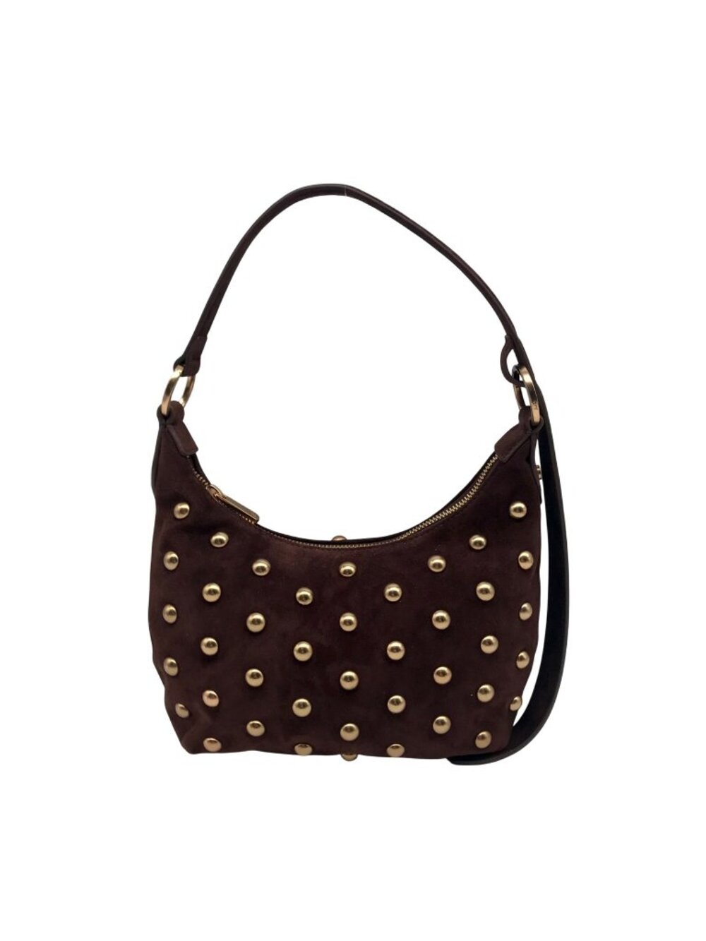 Sam Edelman Spiced Pecan Leather Convertible Bracelet Handle Crossbody Bag